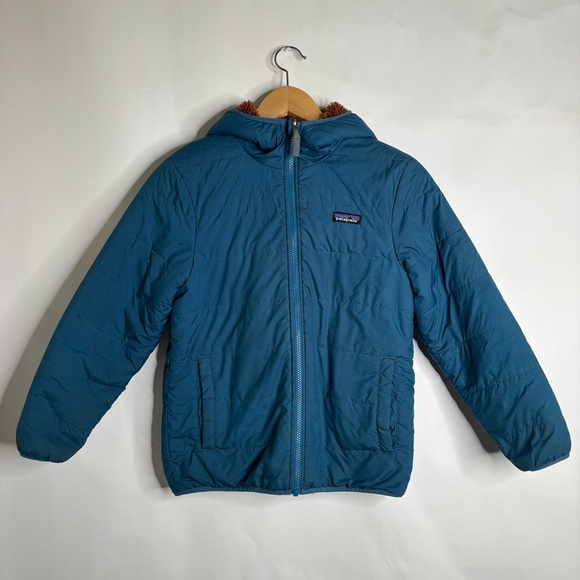 Patagonia Kids' Reversible Ready Freddy Hooded Jacket size Medium/10 - Picture 1 of 16